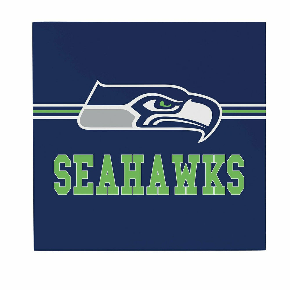 Seattle Seahawks Wood Wall Sign, 12x12, NFL, Home