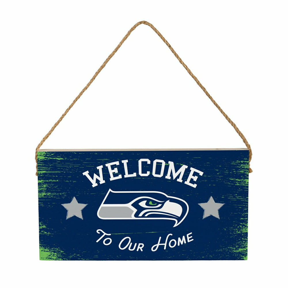 Seattle Seahawks Wood Wall Sign, 6x11, NFL, Home