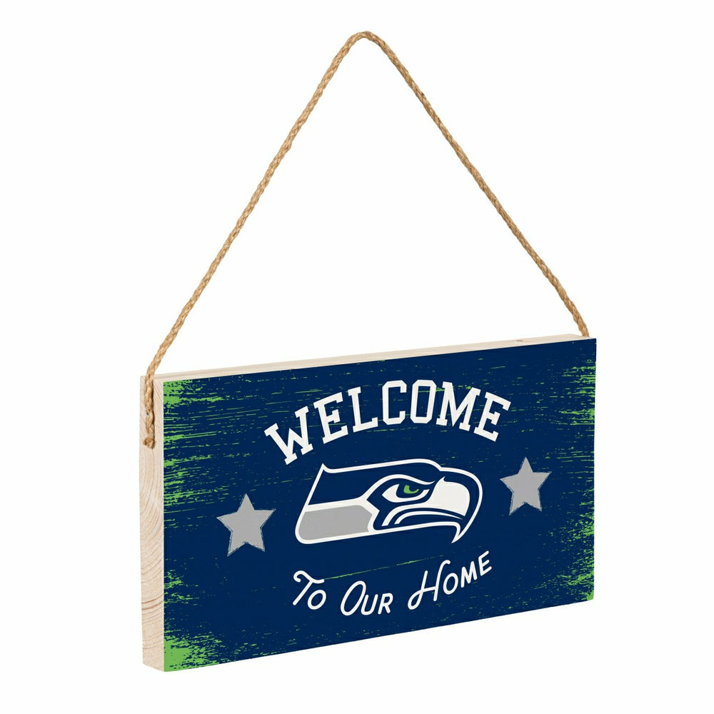 Seattle Seahawks Wood Wall Sign, 6x11, NFL, Home