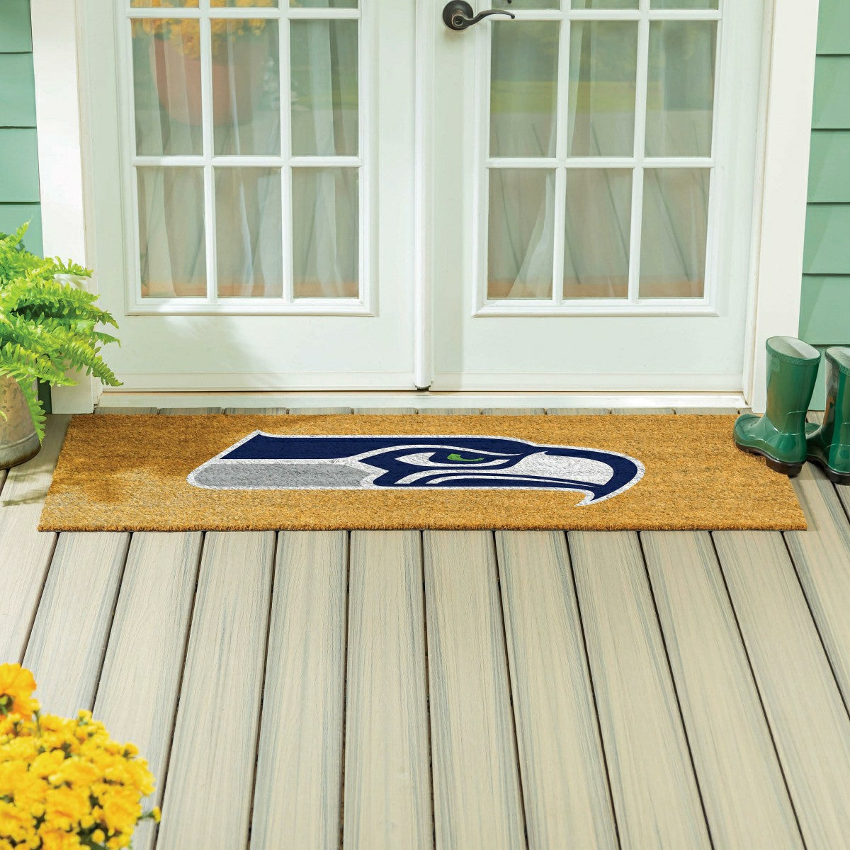 Seattle Seahawks Extra Large Full Color Coir Mat, 60"x24", NFL