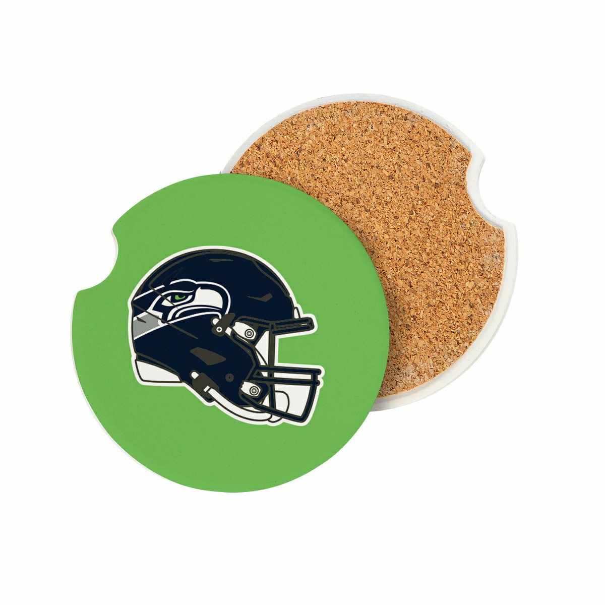Seattle Seahawks Car Coaster Set, 2pc, NFL