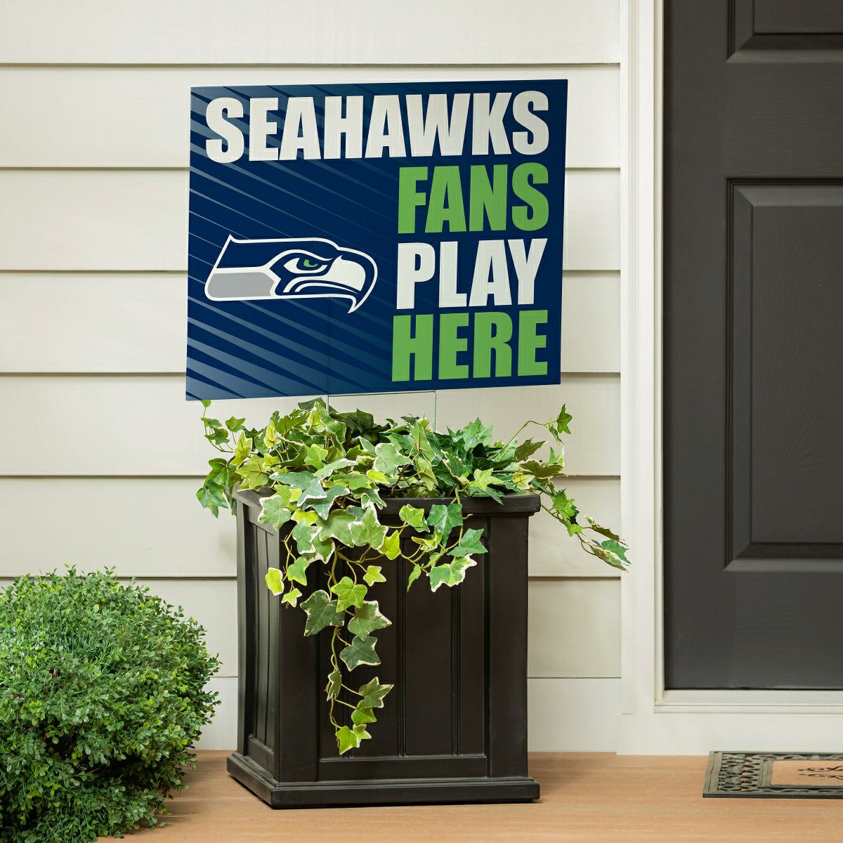 Seattle Seahawks Coroplast Yard Sign "Fans Play Here", NFL, Home