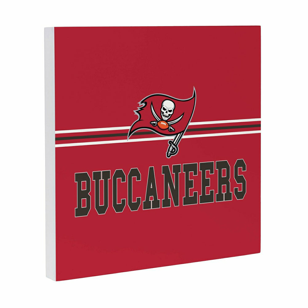 Tampa Bay Buccaneers Wood Wall Sign, 12x12, NFL, Home