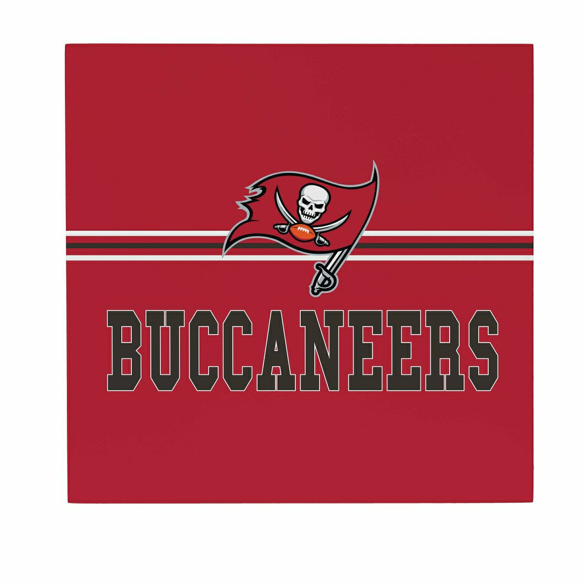 Tampa Bay Buccaneers Wood Wall Sign, 12x12, NFL, Home