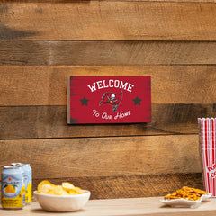 Tampa Bay Buccaneers Wood Wall Sign, 6x11, NFL, Home
