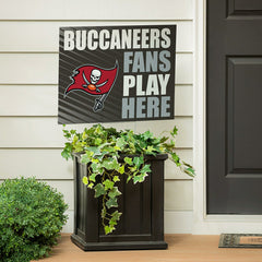 Tampa Bay Buccaneers Coroplast Yard Sign "Fans Play Here", NFL, Home