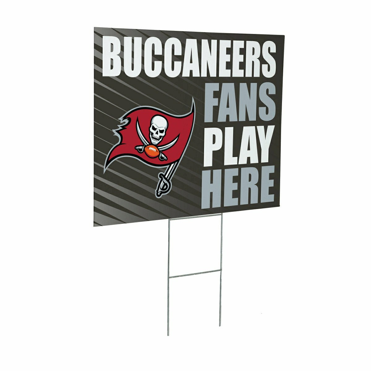 Tampa Bay Buccaneers Coroplast Yard Sign "Fans Play Here", NFL, Home