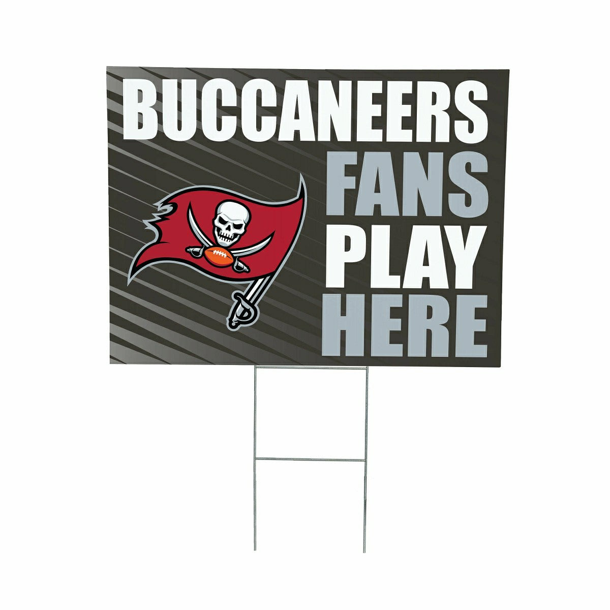 Tampa Bay Buccaneers Coroplast Yard Sign "Fans Play Here", NFL, Home
