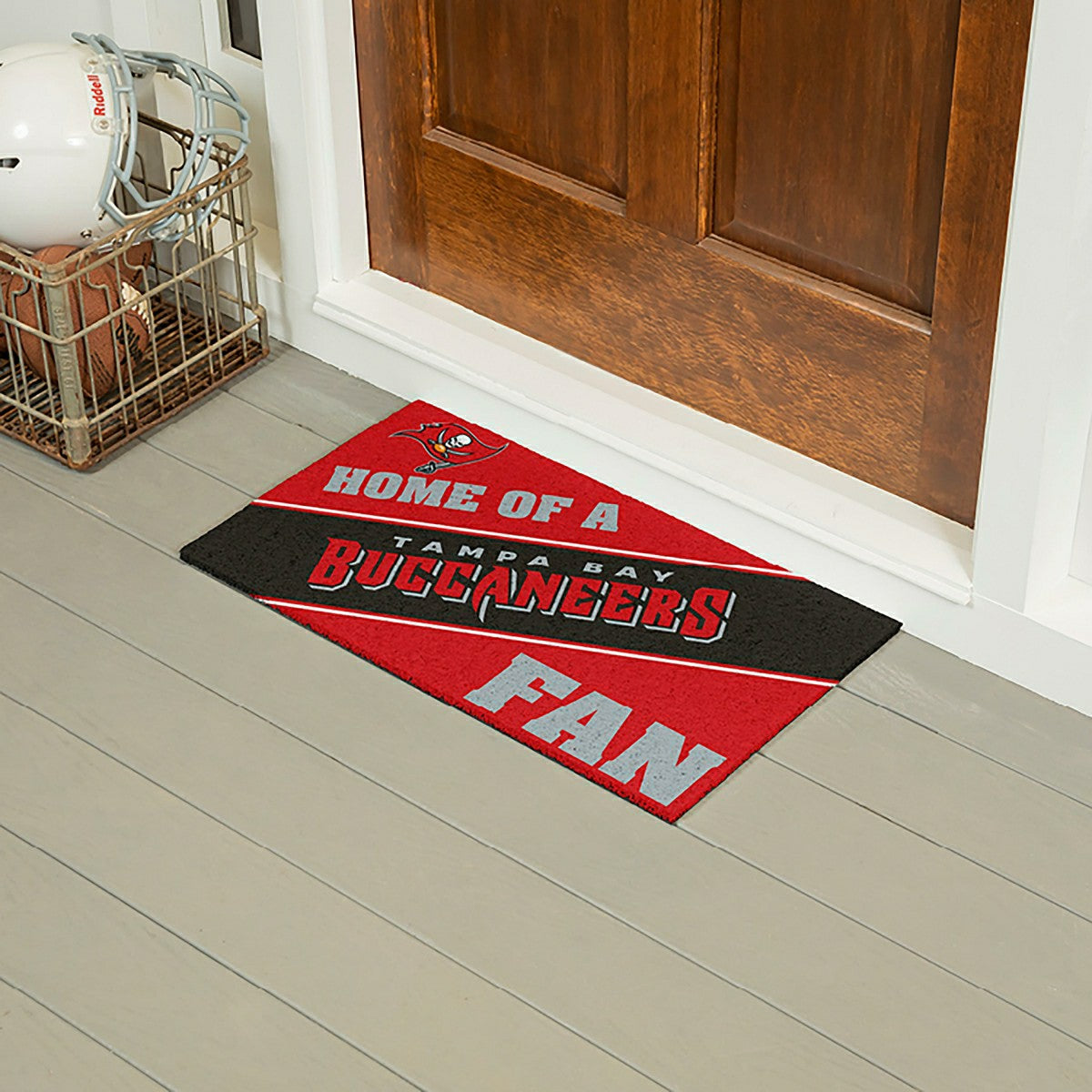 Tampa Bay Buccaneers, PVC Mat COLOR, Home of a Fan, NFL