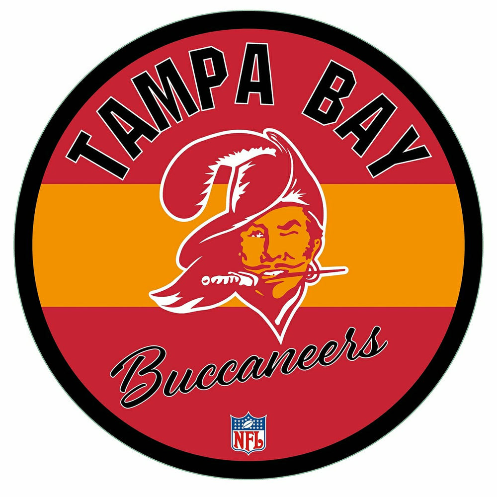 Tampa Bay Buccaneers NFL Football Large Round Vintage Edgelite LED Dec, NFL, Home