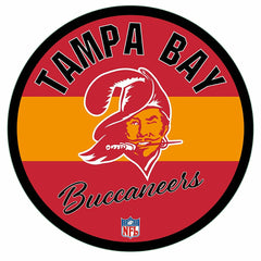 Tampa Bay Buccaneers NFL Football Large Round Vintage Edgelite LED Dec, NFL, Home