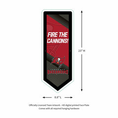 LED Wall Decor, Pennant, Tampa Bay Buccaneers, NFL, Home
