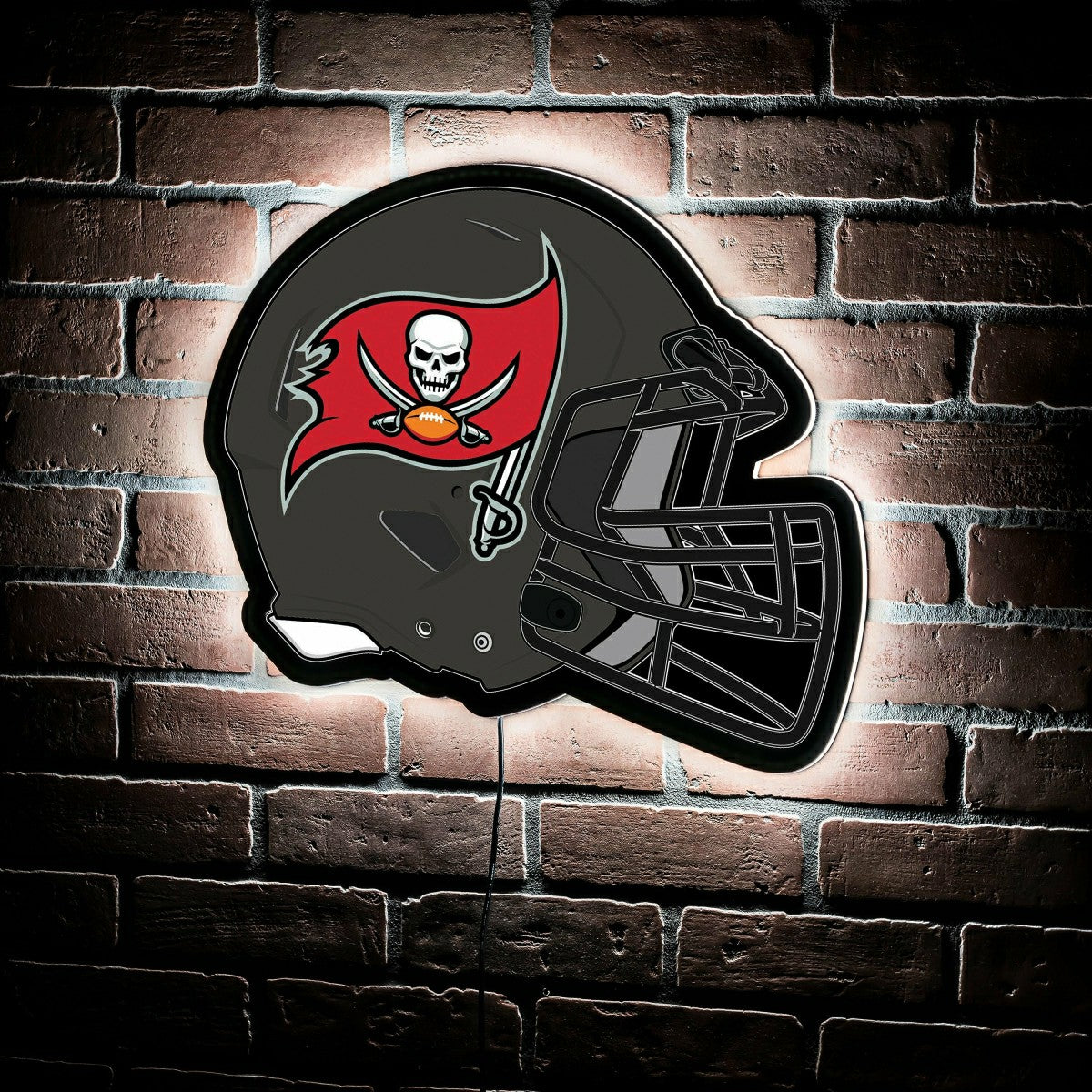 LED Wall Decor, Helmet, Tampa Bay Buccaneers, NFL, Home