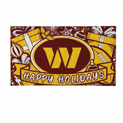 Washington Commanders Holiday PVC Mat, 28"x16", NFL