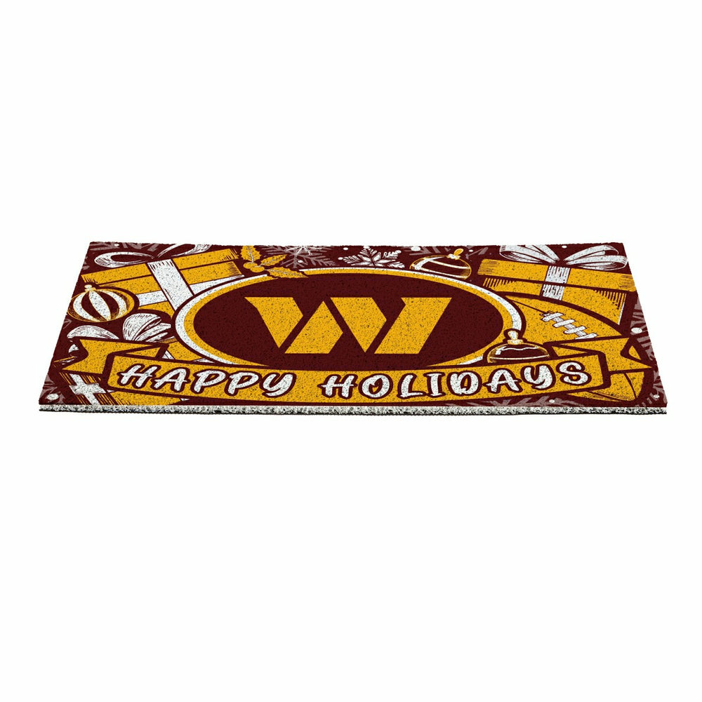 Washington Commanders Holiday PVC Mat, 28"x16", NFL