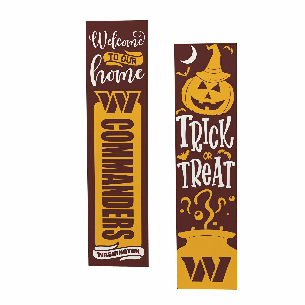 47" Double Sided Leaner, Washington Commanders, Halloween, NFL, Home