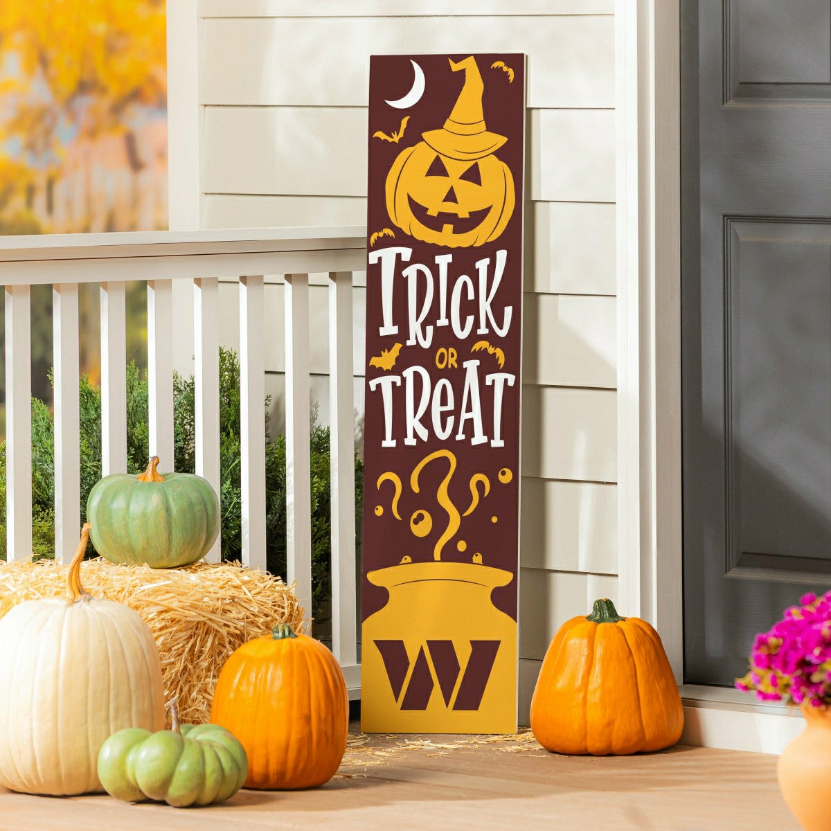 47" Double Sided Leaner, Washington Commanders, Halloween, NFL, Home