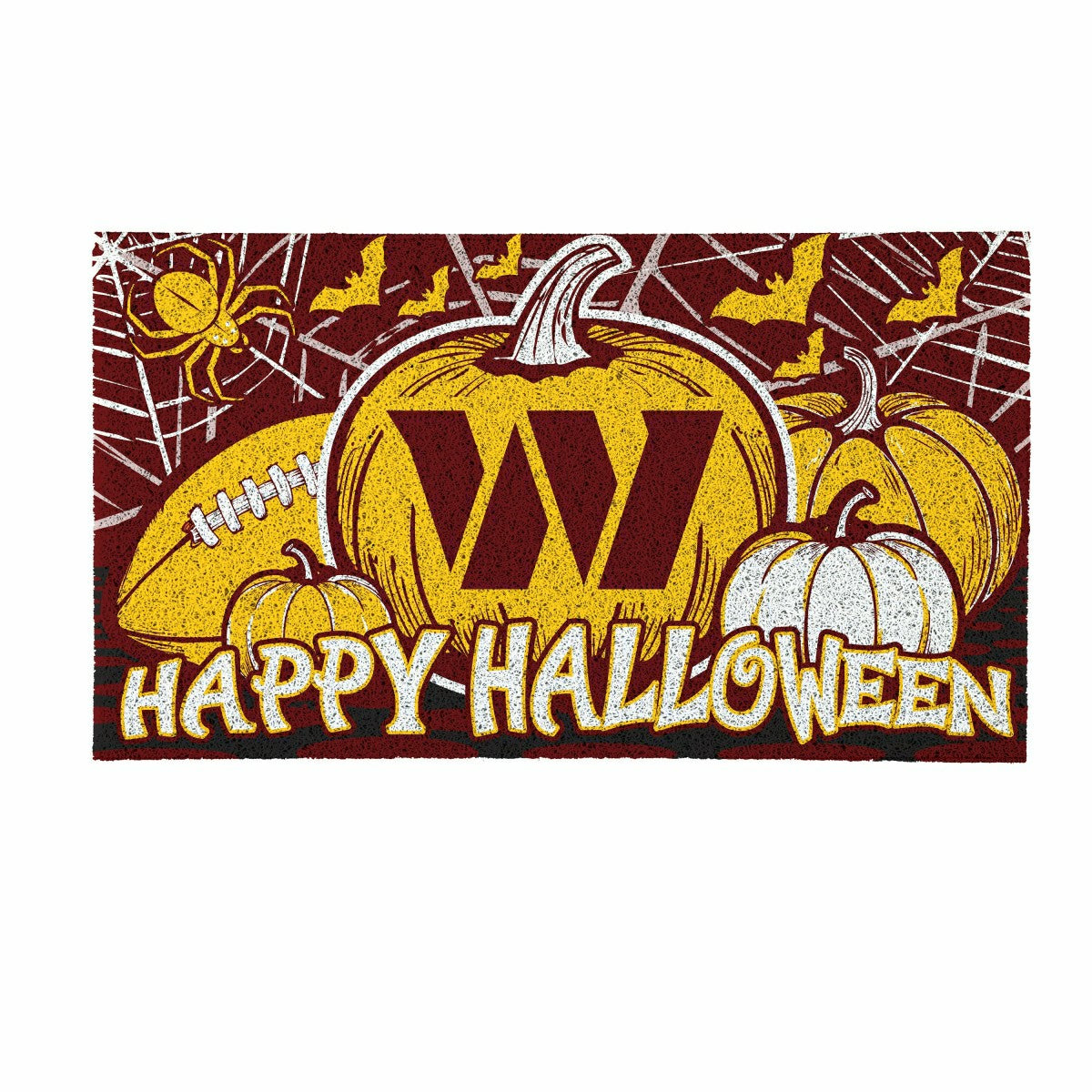 Washington Commanders Halloween PVC Mat, 28"x16", NFL
