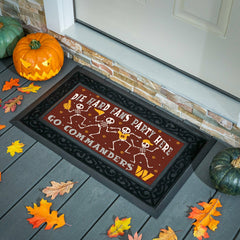 Washington Commanders Flocked Coir Halloween Sassafras Switch Mat, 22", NFL