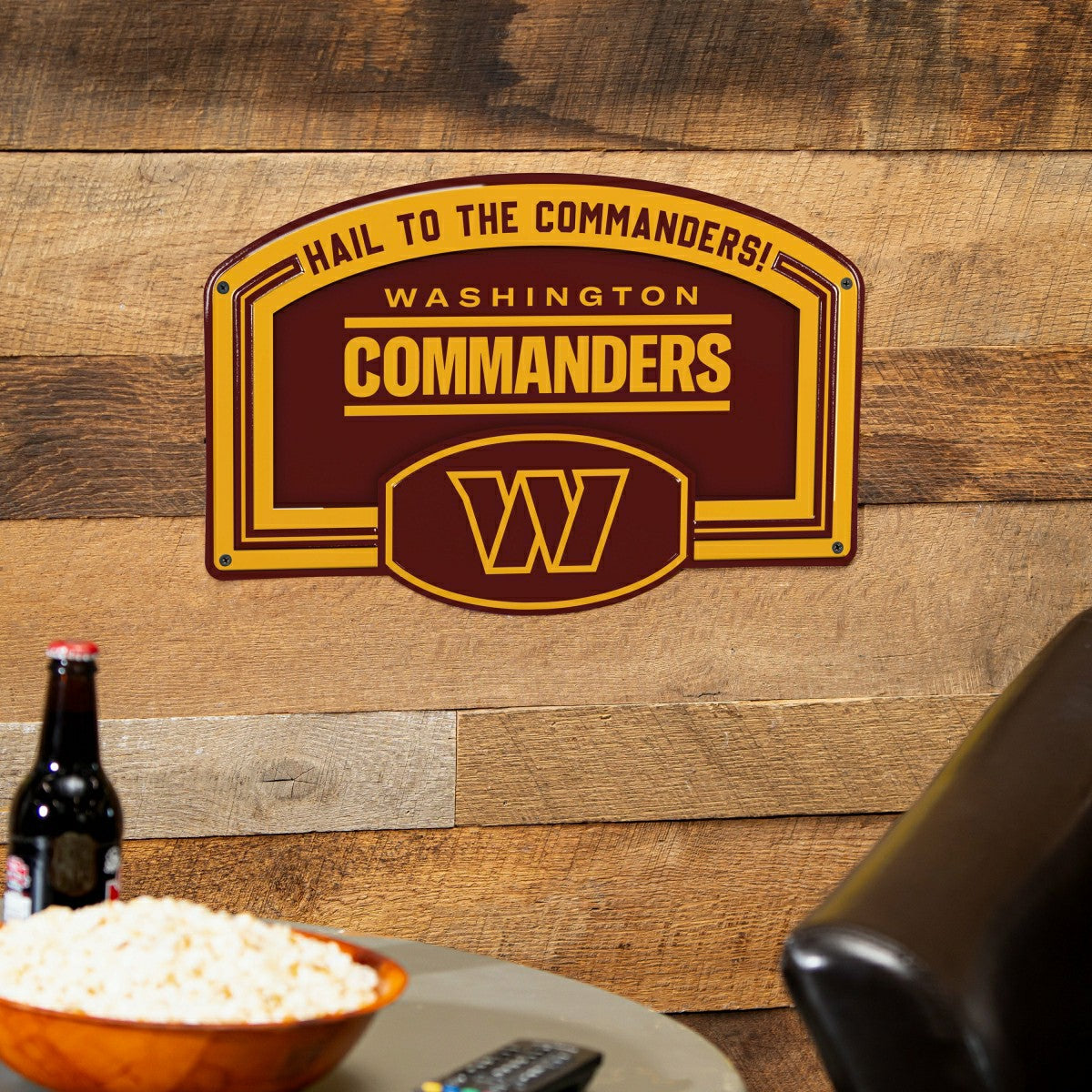 Washington Commanders USA Embossed Steel Wall Sign, 11" x 17", NFL, Home