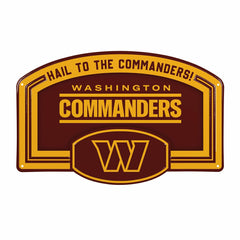 Washington Commanders USA Embossed Steel Wall Sign, 11" x 17", NFL, Home