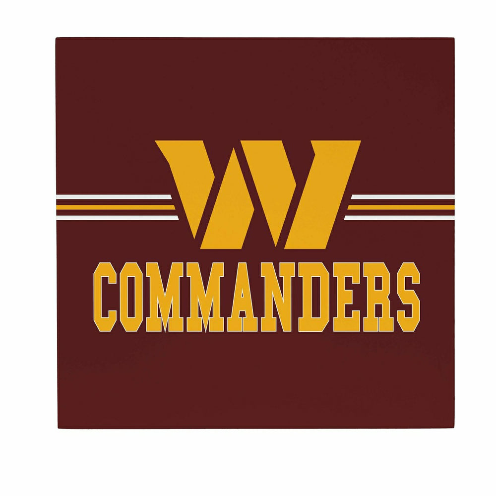 Washington Commanders Wood Wall Sign, 12x12, NFL, Home
