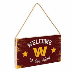 Washington Commanders Wood Wall Sign, 6x11, NFL, Home
