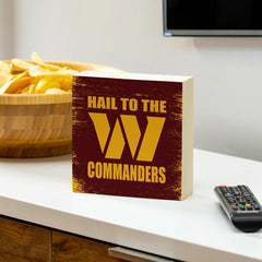 Washington Commanders Plock, Down Home Fans, 6x6, NFL, Home