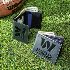 Washington Commanders, Bi-Fold and Tri-Fold Wallet Gift Set, Black, NFL, Home