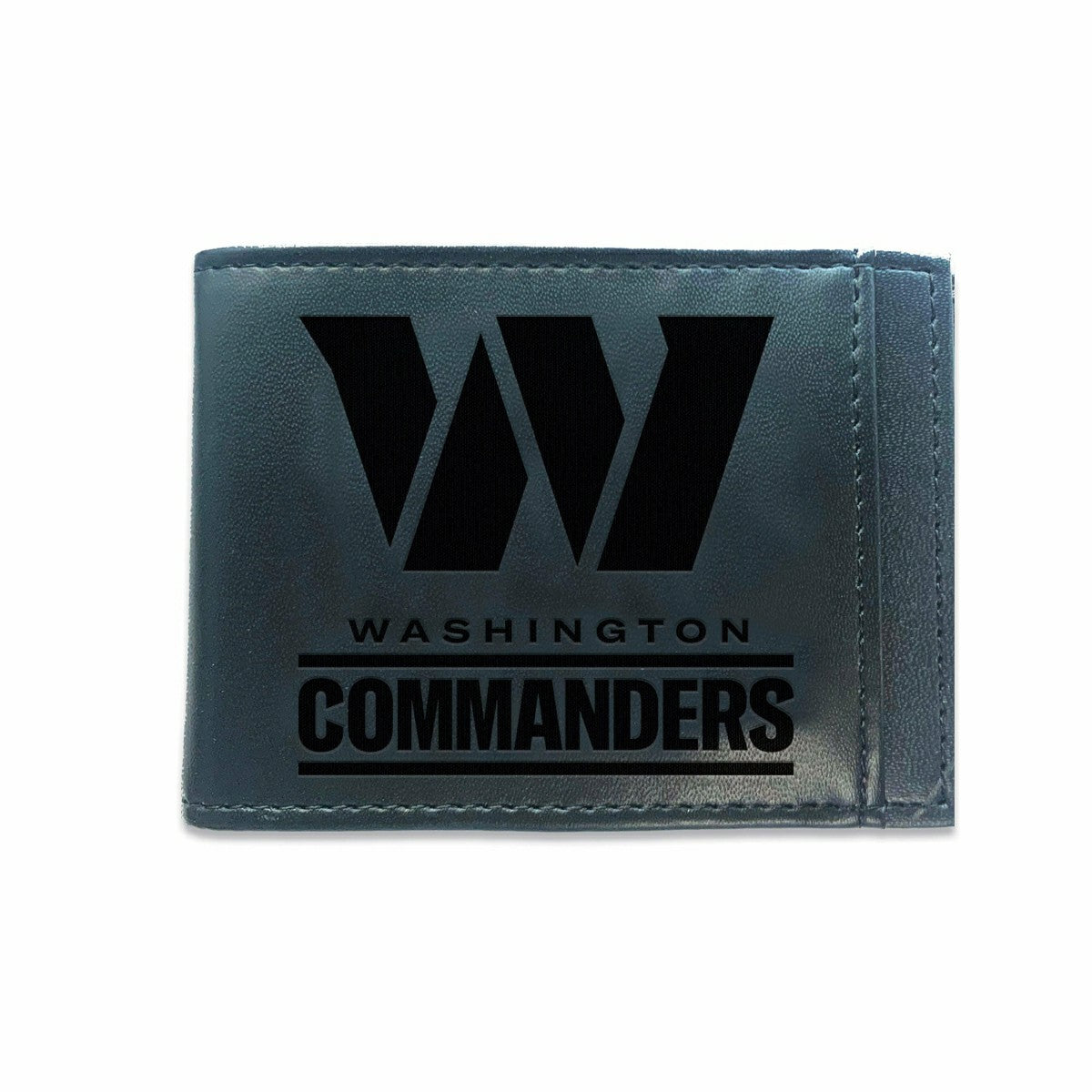Front Pocket Wallet w/ RFID Blocking, Washington Commanders, Black, NFL, Home