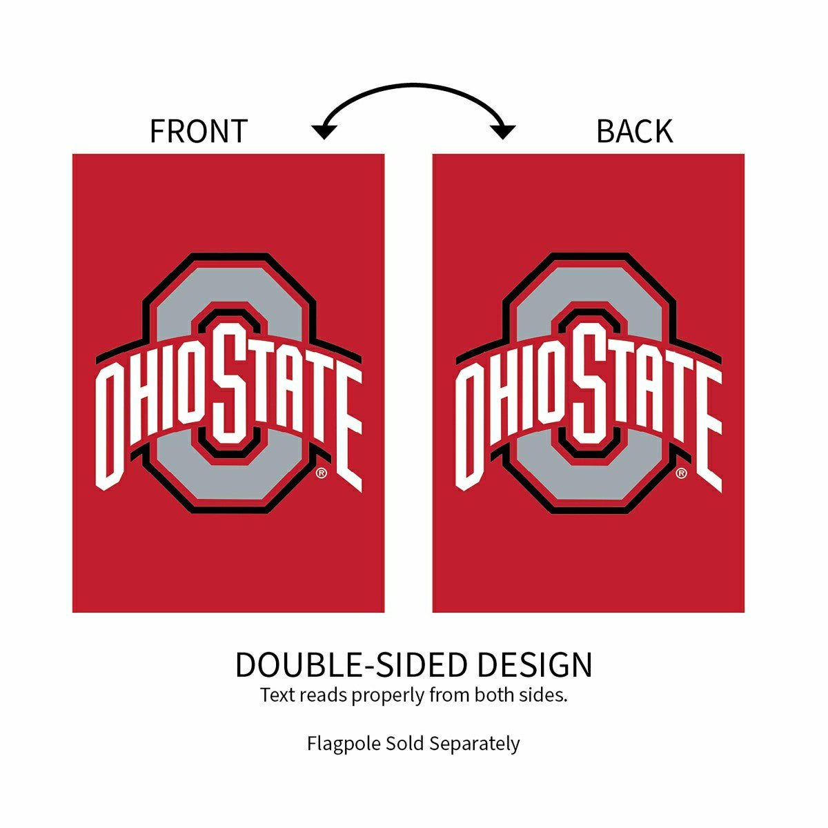 Ohio State University Applique House Flag, Home, Collegiate