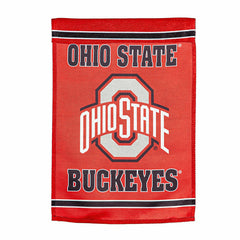 Embossed Suede Flag, House Size, Ohio State University, Home, Collegiate