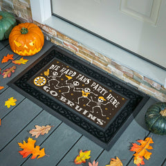 Boston Bruins Flocked Coir Halloween Sassafras Switch Mat, 22"x10", NHL