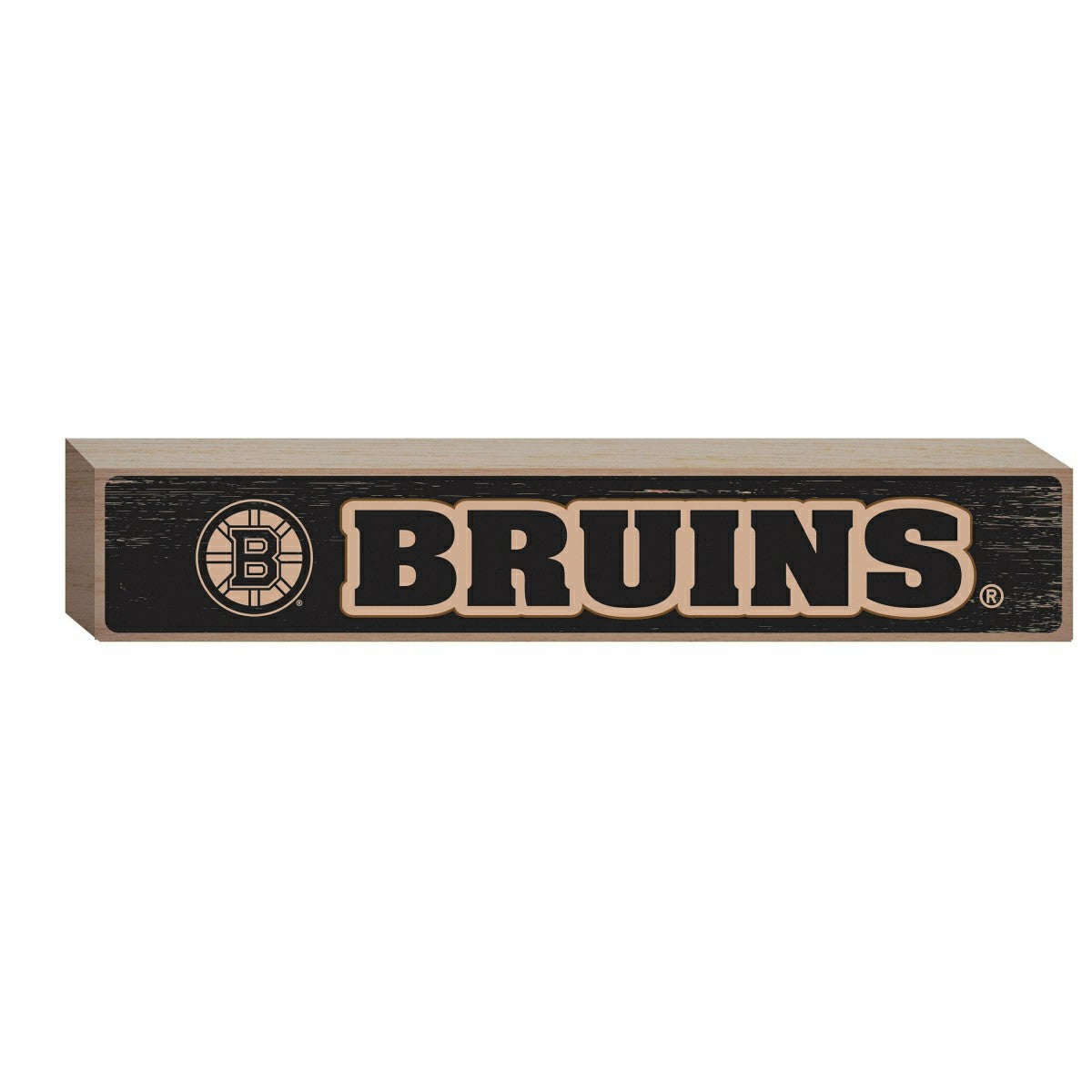 Boston Bruins Engraved Wood Sign, 3.5" x 18", NHL, Home