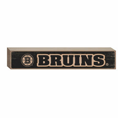 Boston Bruins Engraved Wood Sign, 3.5" x 18", NHL, Home