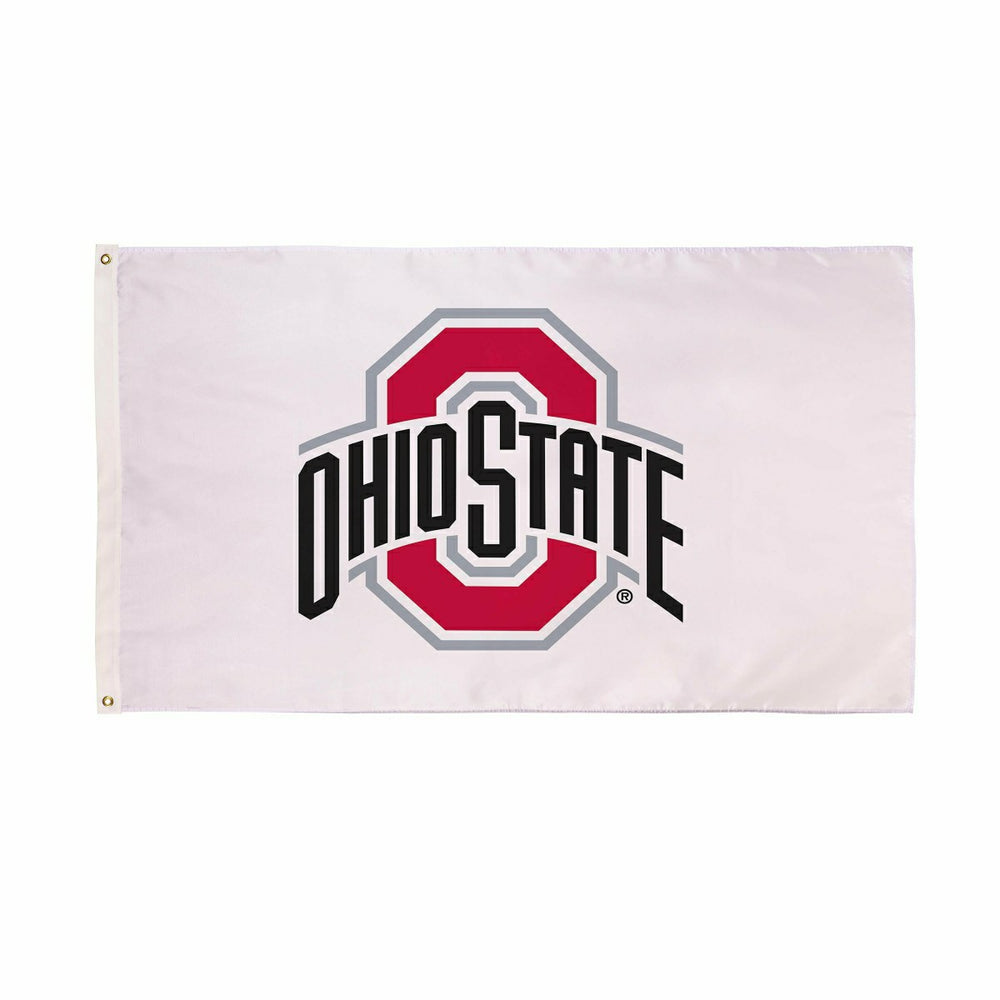 Ohio State University Single Sided Estate Flag with 2 Grommets, 3'x5', Home, Collegiate