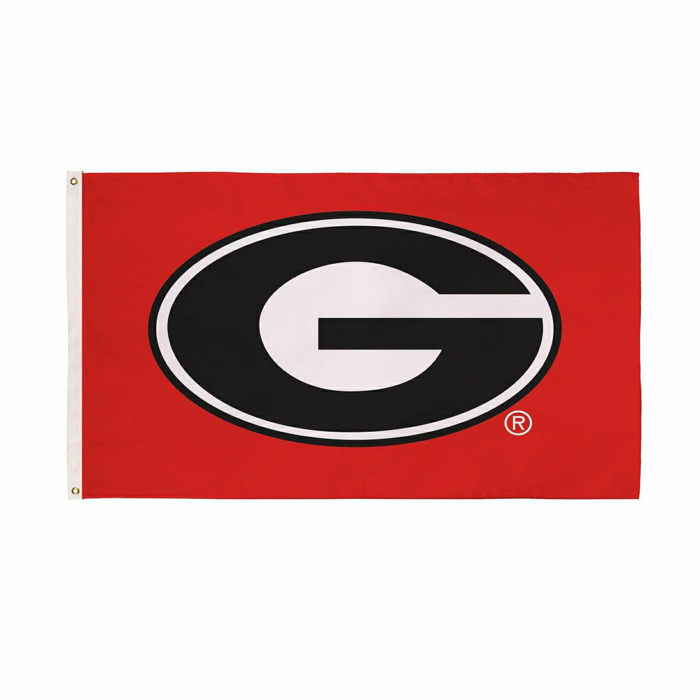 University of Georgia Single Sided Estate Flag with 2 Grommets, 3'x5', Home, Collegiate