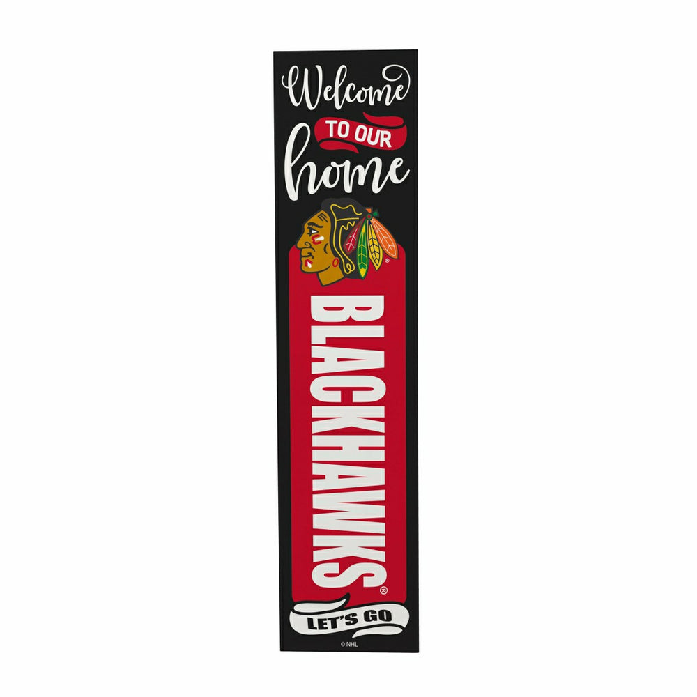 Chicago Blackhawks 47" Double Sided Leaner, Halloween, NHL, Home