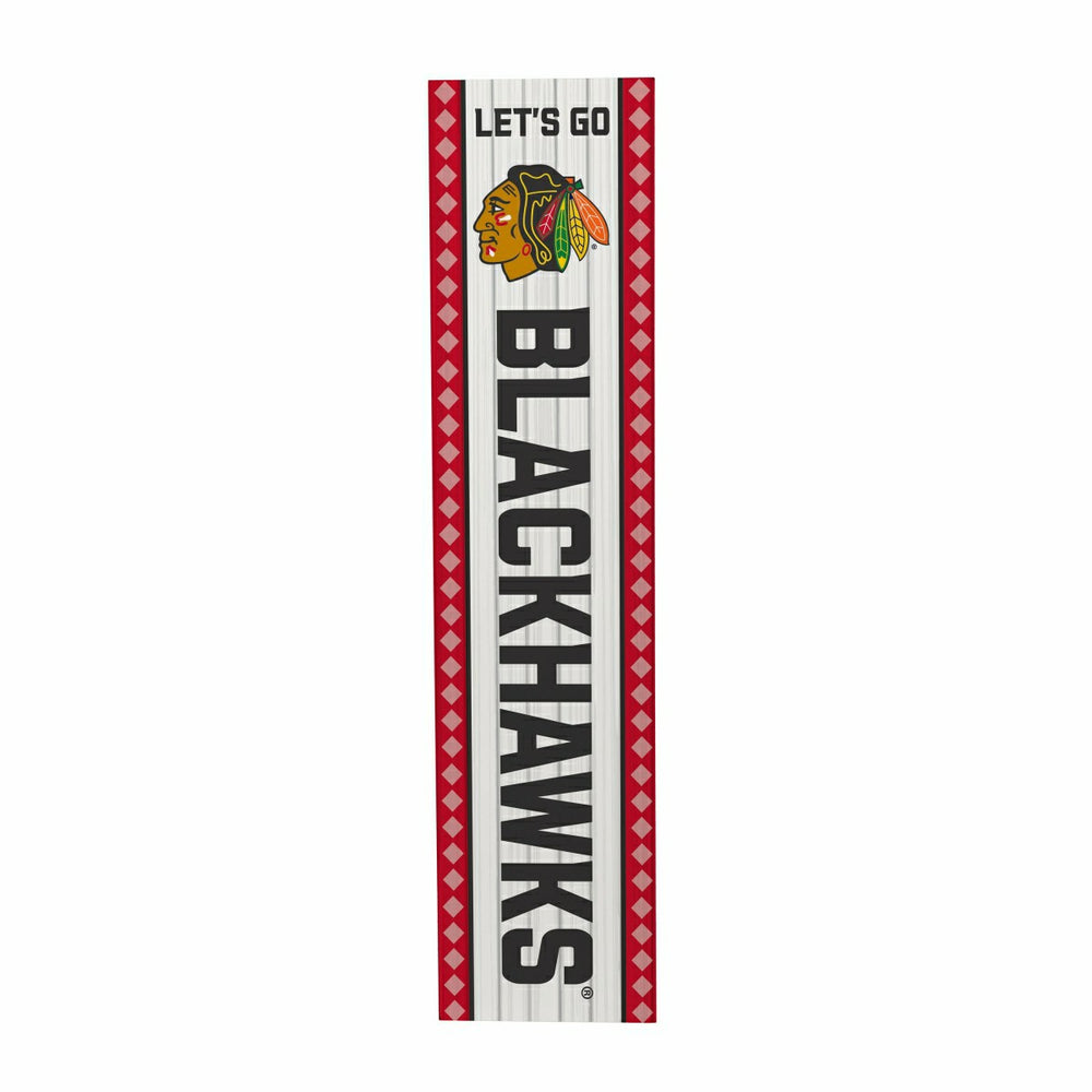 Chicago Blackhawks 47" Double Sided Leaner, Christmas, NHL, Home
