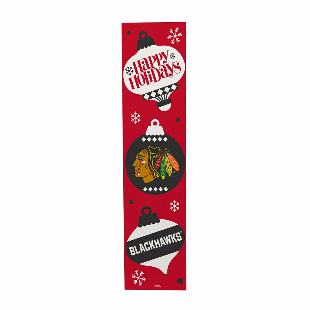 Chicago Blackhawks 47" Double Sided Leaner, Christmas, NHL, Home
