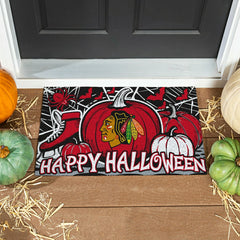 Chicago Blackhawks Halloween PVC Mat, 28"x16", NHL