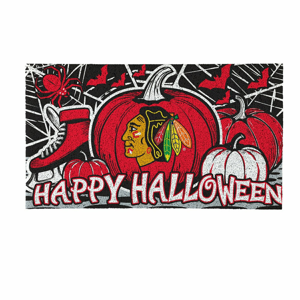 Chicago Blackhawks Halloween PVC Mat, 28"x16", NHL