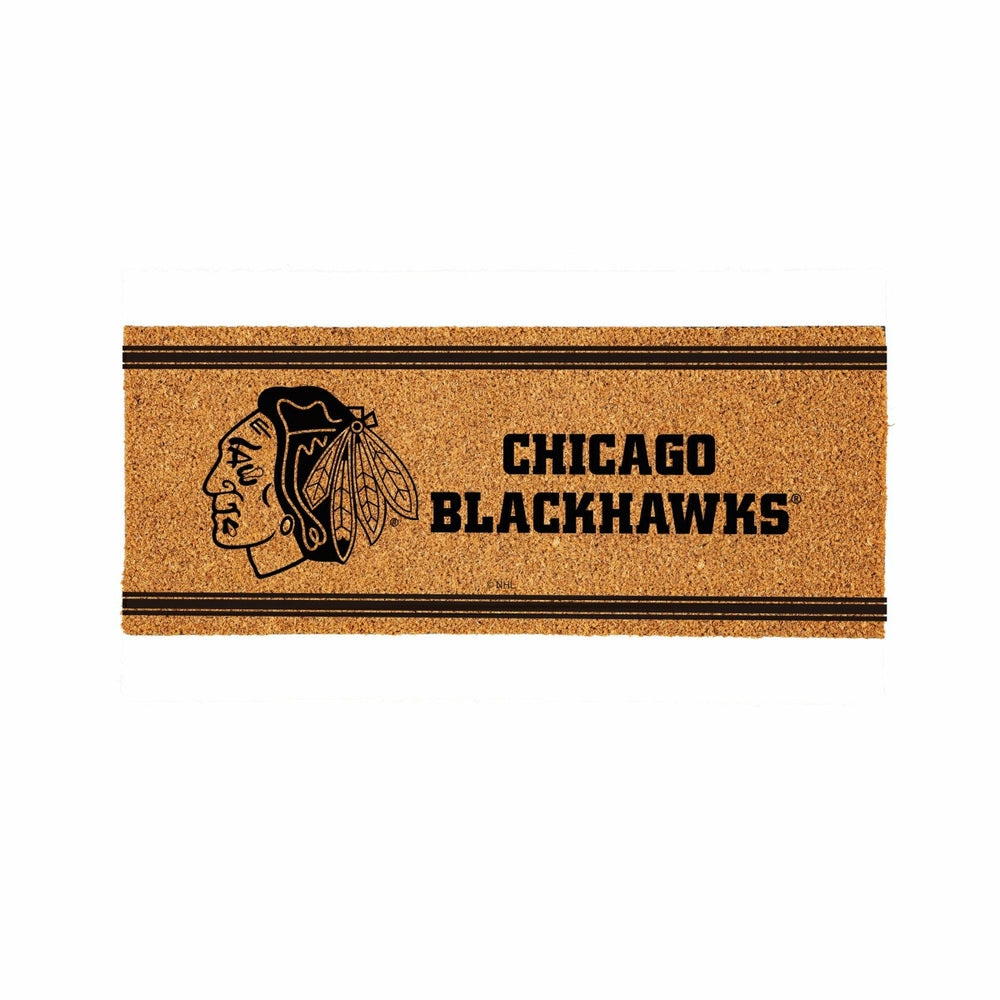 Chicago Blackhawks Extra Large One Color Coir Mat, 60"x24", NHL