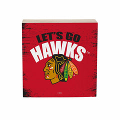 Chicago Blackhawks Plock, Down Home Fans, 6x6, NHL, Home