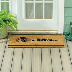 Chicago Blackhawks Large One Color Coir Mat, 36"x24", NHL