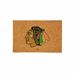 Chicago Blackhawks Large Full Color Coir Mat, 36"x24", NHL