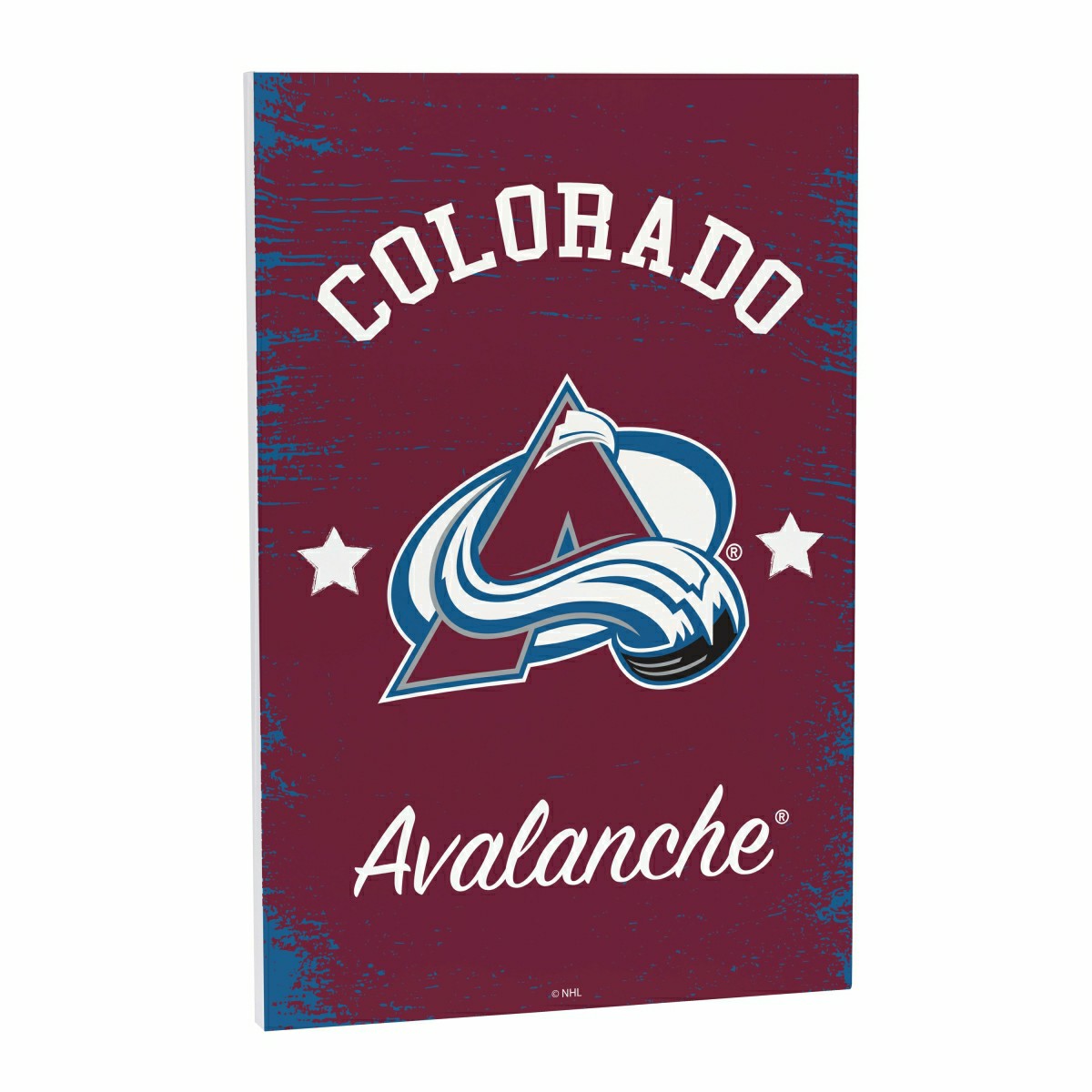 Colorado Avalanche Wood Wall Sign, 16x24, NHL, Home