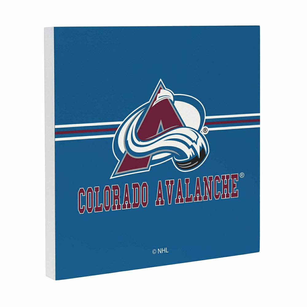Colorado Avalanche Wood Wall Sign, 12x12, NHL, Home
