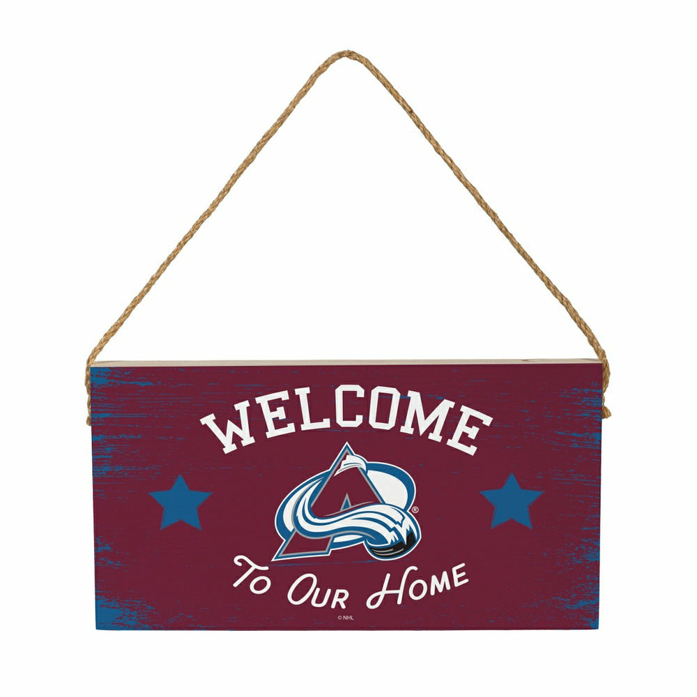 Colorado Avalanche Wood Wall Sign, 6x11, NHL, Home