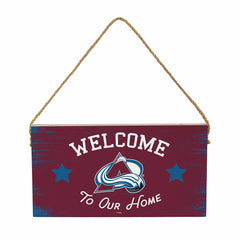 Colorado Avalanche Wood Wall Sign, 6x11, NHL, Home